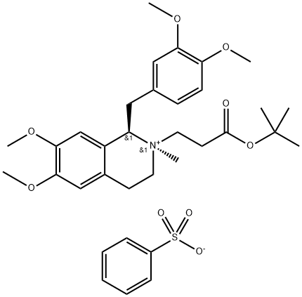 (1R,2R)-1-[(3,4-Dimethoxyphenyl)methyl]-2-[3-(tert-butoxy)-3-oxopropyl]-1,2,3,4-tetrahydro-6,7-dimethoxy -2-मेथिलिसोक्विनोलिनियम बेन्जेनेसल्फोनेट