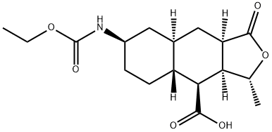 (1R,3aR,4aR,8aR,9S,9aR)-1-मिथाइल-3-oxodecahydro-3H-spiro[naphtho[2,3-c]furan-6,2'-[1,3]dioxolane]-9 - कार्बोक्सीलिक एसिड