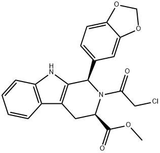 (1R,3R)-मेथाइल-1,2,3,4-टेट्राहाइड्रो-2-क्लोरोएसिटाइल-1-(3,4-METHYLENEDIOXYPHENYL)-9H-पाइरिडो[3,4-B]इन्डोल-3-कार्बोक्सीलेट