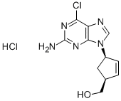 (1S-4R)-4-(2-amino-6-chloro-9H-purin-9-yl)-2-cyclopentene-1-methanol हाइड्रोक्लोराइड
