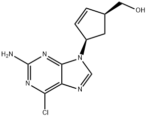 (1S,4R)-4-(2-amino-6-chloro-9H-purin-9-yl)-2-Cyclopentenene-1- methanol