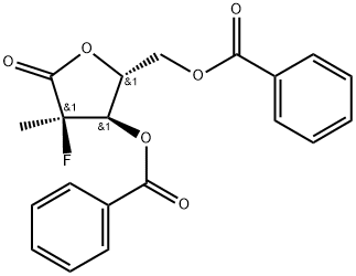 ((2R,3R,4R)-3-(benzoyloxy)-4-fluoro-4-methyl-5-oxotetrahydrofuran-2-yl)मिथाइल बेन्जोएट
