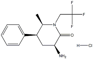 (3S,5S,6R)-3-amino-6-methyl-5-phenyl-1-(2,2,2-trifluoroethyl)piperidin-2-one हाइड्रोक्लोराइड