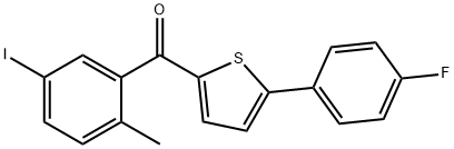 (5-(4-फ्लुरोफेनिल)थियोफेन-2-yl)(5-iodo-2-Methylphenyl)Methanone