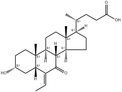(E)-3α-hydroxy-6-ethylidene-7-keto-5β-cholan-24-oic एसिड