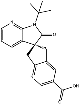 (S)-1'-(tert-butyl)-2'-oxo-1',2',5,7-tetrahydrospiro[cyclopenta[b]pyridine-6,3'-pyrrolo[2,3-b]pyridine ] -3-कार्बोक्सिलिक एसिड