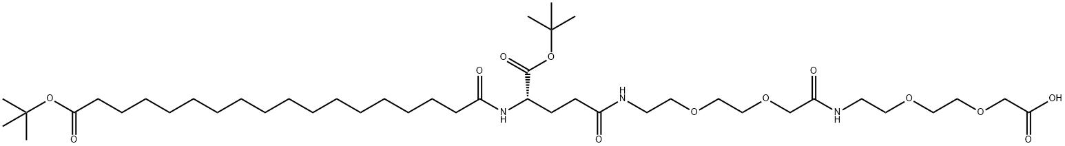 (S)-22-(Tert-butoxycarbonyl)-10,19,24-trioxo-3,6,12,15-tetraoxa-9,18,23-triazahentetracontane-1,41-dioic एसिड
