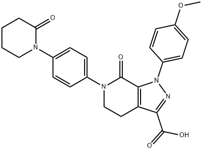 1-(4-methoxyphenyl)-7-oxo-6-(4-(2-oxopiperidin-1-yl)phenyl)-4,5,6,7-tetrahydro-1H-pyrazolo[3,4-c]pyridine -3-कार्बोक्सिलिक एसिड