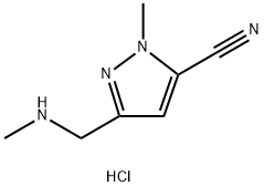 1-मिथाइल-3-((methylamino)मिथाइल)-1H-pyrazole-5-carbonitrilehydrochloride