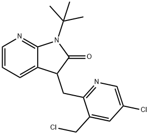 1-(tert-butyl)-3-((5-chloro-3-(chloromethyl)pyridin-2-yl)methyl)-1,3-dihydro-2H-pyrrolo[2,3-b]pyridin-2- एउटा