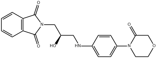 1H-ISOINDOLE-1,3(2H)-DIONE, 2-[(2R)-2-HYDROXY-3-[4-(3-OXO-4-MORPHOLINYL)PHENYL]AMINO]PROPYL]-