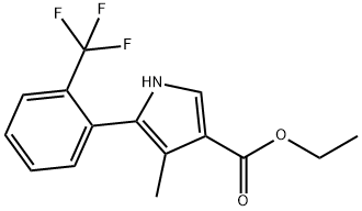 1H-Pyrole-3-carboxylic एसिड, 4-methyl-5-[2-(trifluoromethyl) phenyl]-, इथाइल एस्टर