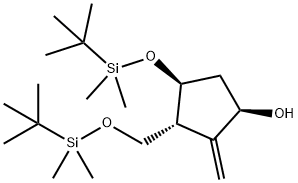 1R(3R,4S)-4-(tert-butyldimethylsilyloxy)-3-￡¨￡¨tert-butyldimethylsilyloxy) मिथाइल)-2-methylenecyclopentanol