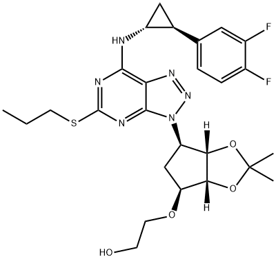 2-[[(3aR,4S,6R,6aS)-6-[7-[[(1R,2S)-2-(3,4-difluorophenyl) cyclopropyl]aMino]-5-(propylthio)-3H