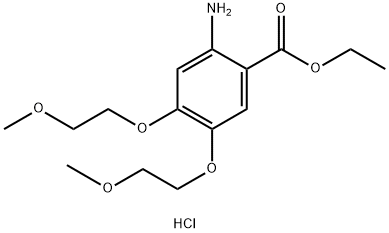 2-Amino-4,5-bis(2-methoxyethoxy) benzoic एसिड इथाइल एस्टर हाइड्रोक्लोराइड