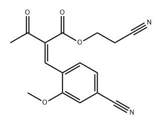 2-सायनोइथिल 2-(4-cyano-2-methoxybenzylidene)-3-oxobutanoate