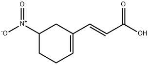 2-प्रोपेनोइक एसिड, 3-(5-नाइट्रो-1-साइक्लोहेक्सेन-1-yl)-, (2E)