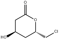 2H-Pyran-2-one, 6-(chloromethyl) tetrahydro-4-hydroxy-, (4R,6S)-