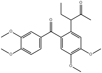3-[2-(3,4-dimethoxybenzoyl)-4,5-dimethoxyphenyl]पेन्टान-2-वन