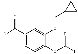 3-Cyclopropylmethoxy-4-difluoromethoxy-benzoic एसिड