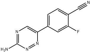 4-(3-AMINO-1,2,4-TRIAZIN-6-YL)-2-फ्लोरोबेन्जोनिट्रिल