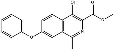 4-Hydroxy-1-methyl-7-phenoxy-3-isoquinolinecarboxylic acid मिथाइल एस्टर