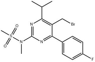 5-(ब्रोमोमेथाइल)-4-(4-फ्लोरोफेनिल)-6-isopropyl-2-[मिथाइल(मिथाइलसल्फोनिल)एमिनो]पाइरिमिडिन