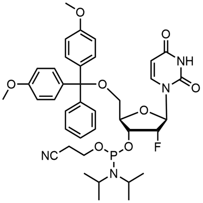 5'-O-(4,4-Dimethoxytrityl)-2'-deoxy-2'-fluorouridine-3'-(2-cyanoethyl-N,N-diisopropyl) phosphoramidite