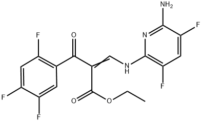 benzenepropanoic एसिड, α-[[(6-amino-3,5-difluoro-2-pyridinyl) amino]methylene]-2,4,5-trifluoro-β-oxo-, इथाइल एस्टर