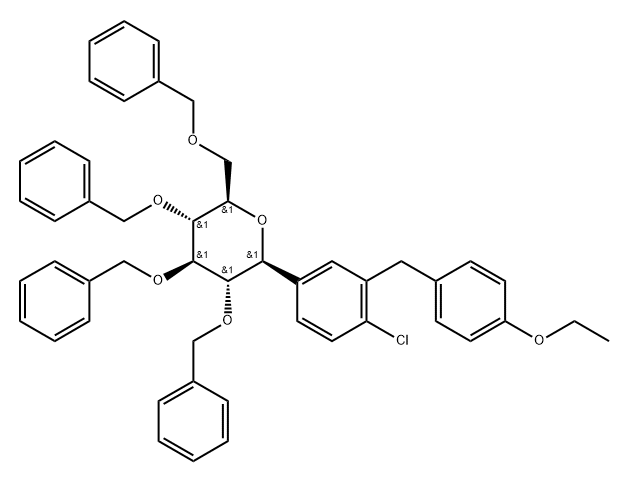 D-Glucitol, 1,5-anhydro-1-C-[4-chloro-3-[(4-ethoxyphenyl)मिथाइल]फिनाइल]-2,3,4,6-tetrakis-O-(phenylmethyl)-, ( 1S)-