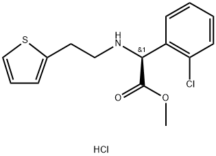 D-(+)-Methyl-alpha-(2-thienylethamino)(2-chlorophenyl) एसीटेट हाइड्रोक्लोराइड