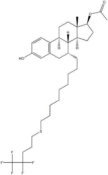 Estra-1,3,5(10)-triene-3,17-diol,7-[9-[(4,4,5,5,5-pentafluoropentyl)thio]nonyl]-,17-एसीटेट,(7a) ,17b)-