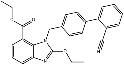 इथाइल-2-इथोक्सी-1-[[(2'-Cyanobiphenyl-4-yl) मिथाइल] बेन्जिमिडाजोल]-7-कार्बोक्सिलेट