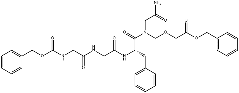 Glycinamide,N-[(phenylmethoxy)carbonyl]glycylglycyl-L-phenylalanyl-N-[2-(phenylmethoxy)-2-oxoethoxy]methyl]-