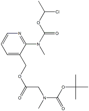 ग्लाइसिन, N-[(1,1-diMethylethoxy)carbonyl]-N-Methyl-, [2-[[(1-chloroethoxy)carbonyl]MethylaMino]-3-pyridinyl]Methyl ester