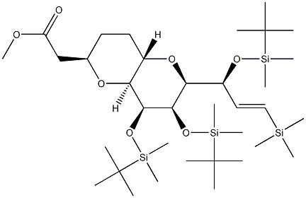 मिथाइल २-((2R,4aS,6S,7R,8S,8aS)-7,8- bis((tert-butyldimethylsilyl)oxy)-6-((S,E)-1- ((tert-butyldimethylsilyl)oxy -३- (ट्राईमेथाइलसिल) एलिल) अक्टाहाइड्रोपिरानो [३,२- बी]पाइरान-२-एल) एसीटेट