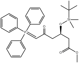 मिथाइल (3R)-3-(tert-butyldimethylsilyloxy)-5-oxo-6-triphenylphosphoranylidenehexanoate