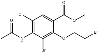 मिथाइल 4-(acetylaMino)-3-broMo-2-(2-broMoethoxy)-5-chlorobenzoate