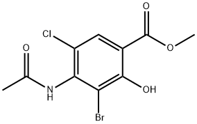 मिथाइल 4-(acetylaMino)-3-broMo-5-chloro-2-hydroxybenzoate
