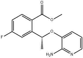 मिथाइल(R)-2-(1-((2-aminopyridin-3-yl)oxy) इथाइल)-4-fluorobenzoate