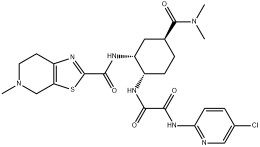 N-(5-Chloropyridin-2-yl)-N'-[(1S,2R,4S)-4-[(dimethylamino)carbonyl]-2-[[(5-methyl-4,5,6,7- tetrahydrothiazolo [5,4-c]pyridin-2-yl)carbonyl]amino]cyclohexyl]ethanediamide