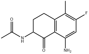 N-(8-Amino-6-fluoro-5-methyl-1-oxo-1,2,3,4-tetrahydronaphthalen-2-yl) एसिटामाइड