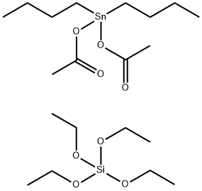 सिलिकिक एसिड (H4SiO4), tetraethyl ester, bis (acetyloxy) dibutylstannane के साथ प्रतिक्रिया उत्पादनहरू