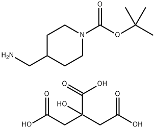 tert-butyl 4-(aminomethyl)piperidine-1-carboxylate; साइट्रिक एसिड